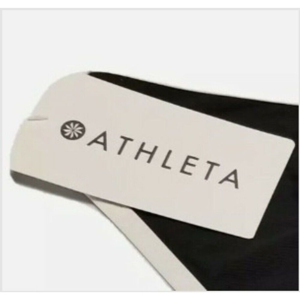 Athleta Clean Medium Bound Bikini Bottom Black White‎ Women's Medium #405798 - Picture 6 of 7